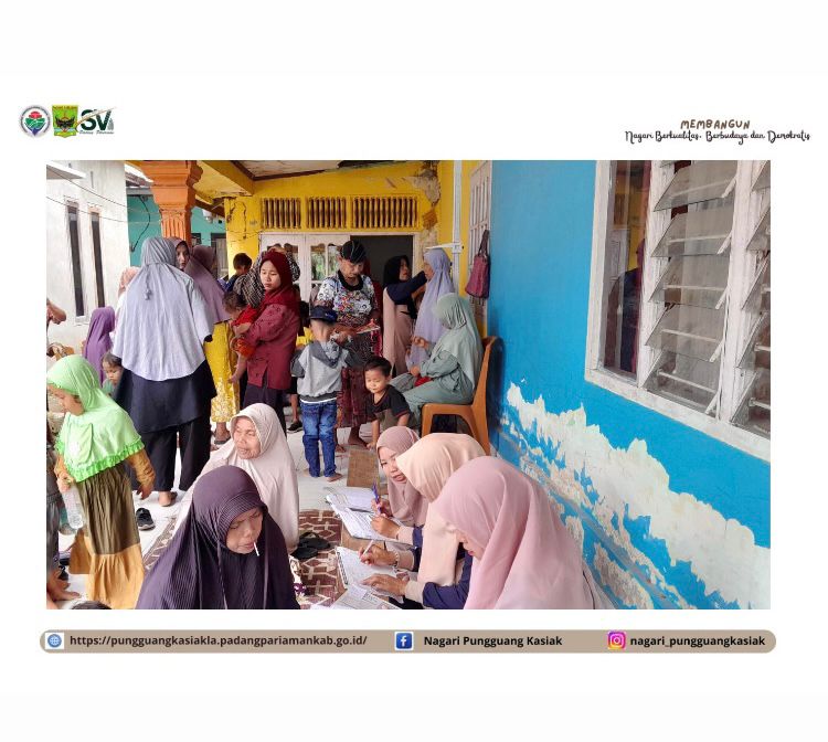 Dukung Generasi Sehat, Warga Kampuang Tangah Padati Posyandu ILP Bulanan.